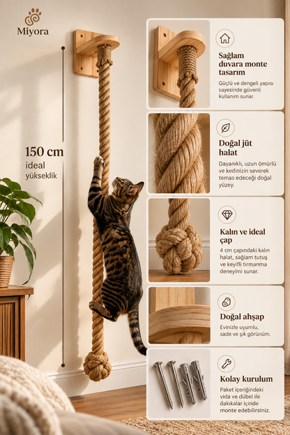 Miyora - Kedi tırmanma halatı